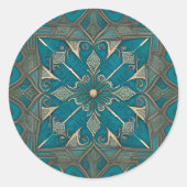 Imperturbability pattern runder aufkleber (Vorderseite)