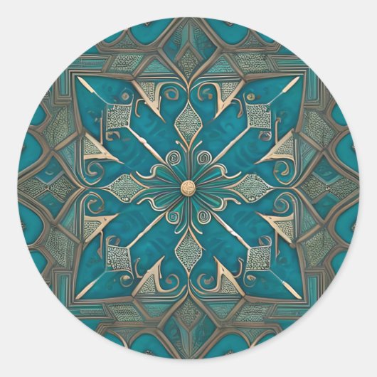 Imperturbability pattern runder aufkleber (Vorderseite)