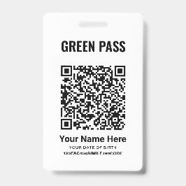 Impfbescheinigung für den grünen Pass PVC Cool wei Ausweis