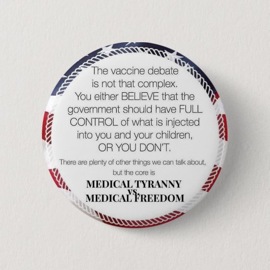 Impfdebatte Button (Vorderseite)