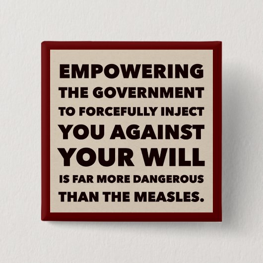 Impfdebatte Button (Vorderseite)