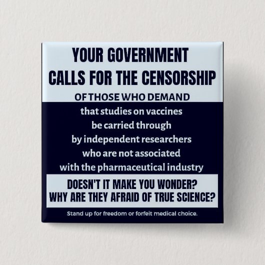 Impfdebatte Button (Vorderseite)