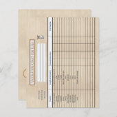 Impfdiagramm aus Holz (Vorne/Hinten)