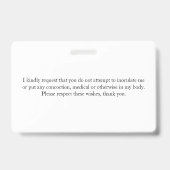 Impfkarte Ausweis (Rückseite)