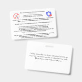 Impfkarte Ausweis (Vorder- & Rückseite)