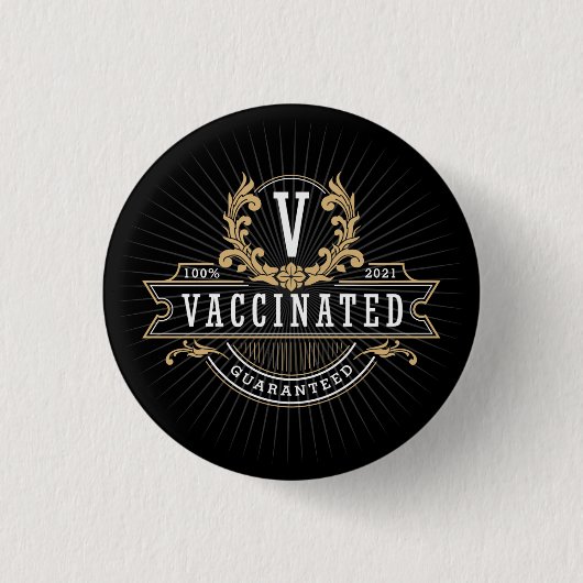 Impfknopf | Regal Emblem | VAX'd Button (Vorderseite)