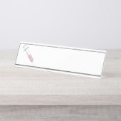 Impfnadel Schreibtischnamensplakette (Vorderseite )