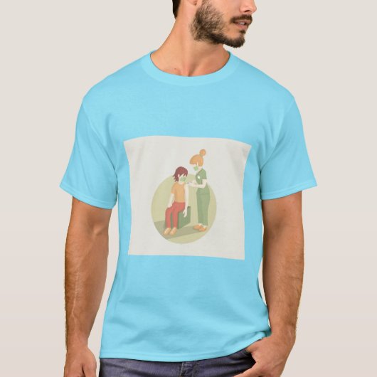 Impfpflege. T-Shirt (Vorderseite)