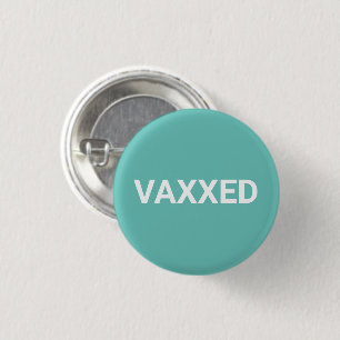 Impfstoff-aquamarin-weiße Button-Taste Button