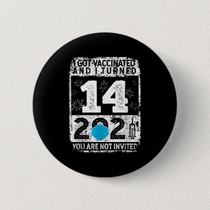 Impfstoff Funny Spaß Grafik 2021 Geburtstagskurs Button
