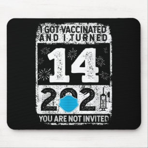 Impfstoff Funny Spaß Grafik 2021 Geburtstagskurs Mousepad