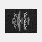 Impfstoff Funny Spaß Grafisches Zitat Vaccina Fleecedecke (Vorderseite (Horizontal))