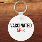 Impfstoff, geimpfte AF Schlüsselanhänger (Vorderseite)