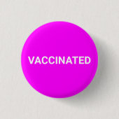 Impfstoff, magenta-rosa, weiße Button-Taste Button (Vorderseite)