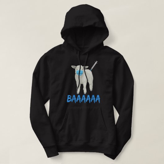 Impfstoff- oder Maskenmandat Schafe oder Schafe BA Hoodie (Design vorne)