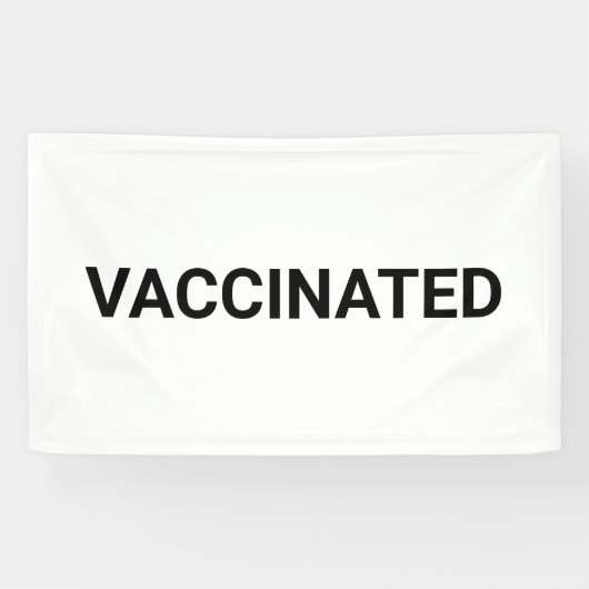 Impfstoff, Schwarz-weiß anpassbar Banner (Horizontal)