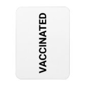 Impfstoff, Schwarz-weiß anpassbar Magnet (Vertikal)