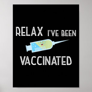 Impfstoff-Shirt Niedlich-Funny-Shirt-Spaß Grab Poster