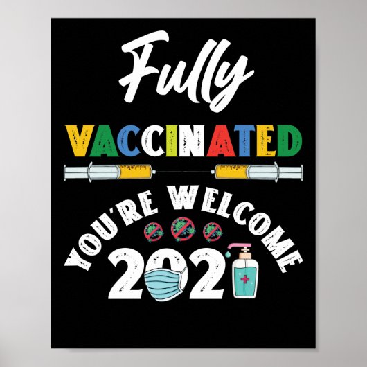 Impfstoff Sie sind willkommen Ich Spaß Pro Impfung Poster (Vorne)