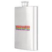 Impfstoff-Stolz-Gay-Regenbogenfarben Flachmann (Links)
