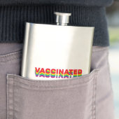 Impfstoff-Stolz-Gay-Regenbogenfarben Flachmann (Beispiel)