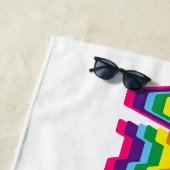 Impfstoff-Stolz-Gay-Regenbogenfarben Strandtuch (Beispiel)