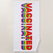 Impfstoff-Stolz-Gay-Regenbogenfarben Strandtuch (Vorderseite)