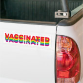 Impfstoff-Stolz-schwul-quee Regenbogenretro Autoaufkleber (Auf Lkw)