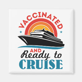 Impfstoff und bereit für Kreuzfahrten Magnet