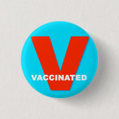 Impfstoff Vaxxed Taste Button (Vorderseite)
