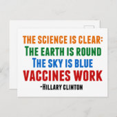 Impfstoffarbeit Postkarte (Vorne/Hinten)