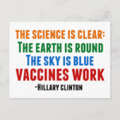 Impfstoffarbeit Postkarte (Vorderseite)