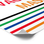 Impfstoffe Arbeit Masken Arbeit Wissenschaft ist e Poster (Ecke)