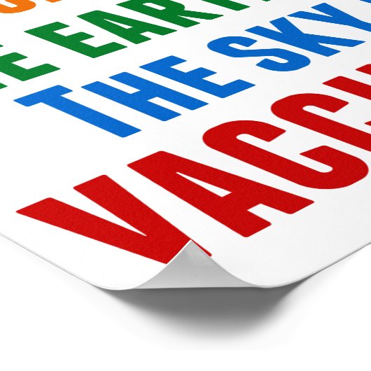 Impfstoffe arbeiten Pro-Impfstoff-Quote Poster (Ecke)