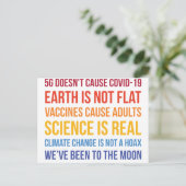 Impfstoffe Wissenschaftlicher Klimawandel ist real Postkarte (Stehend Vorderseite)