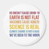 Impfstoffe Wissenschaftlicher Klimawandel real 5G Magnet (Vorne)