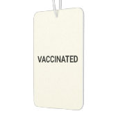 Impfstoffes, Schwarz-weißes, individualisierbares  Autolufterfrischer (Links)