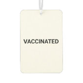 Impfstoffes, Schwarz-weißes, individualisierbares  Autolufterfrischer (Rückseite)