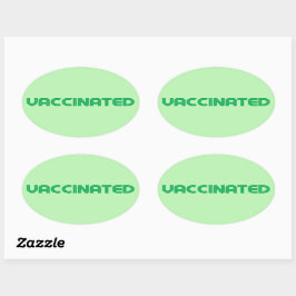 Impfstoffmarken Ovaler Aufkleber