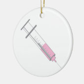 Impfstoffnadel Keramik Ornament (Links)