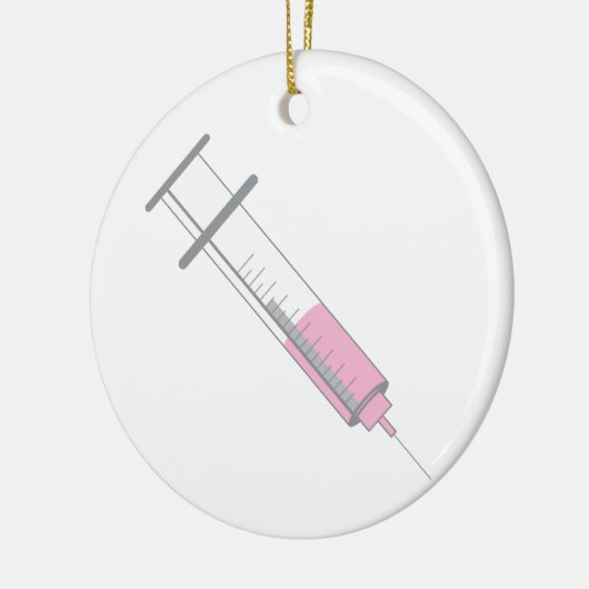 Impfstoffnadel Keramik Ornament (Links)