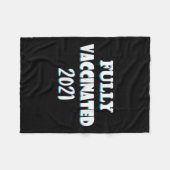 Impfte Funny Graphic Quote Pro geimpft 2021 Fleecedecke (Vorderseite (Horizontal))