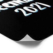 Impfte Funny Graphic Quote Pro geimpft 2021 Poster (Ecke)