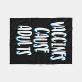 Impfte Funny Spaß Grafische Erwachsene Joke Quote Fleecedecke (Vorderseite (Horizontal))