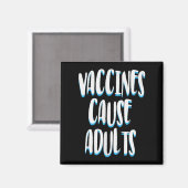 Impfte Funny Spaß Grafische Erwachsene Joke Quote Magnet (Vorderseite/Rückseite)