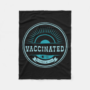 Impfte Funny Spaß Grafischer Joke Quote Vaccinat Fleecedecke