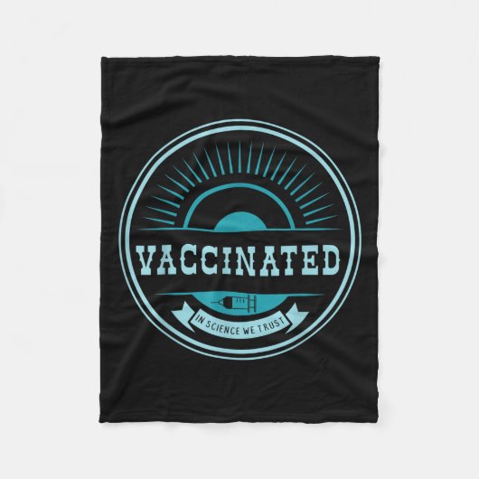 Impfte Funny Spaß Grafischer Joke Quote Vaccinat Fleecedecke (Vorderseite)