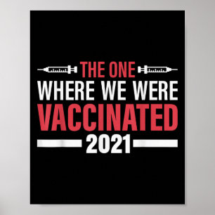 Impfte Funny Spaß Grafisches Zitat geimpft 20 Poster