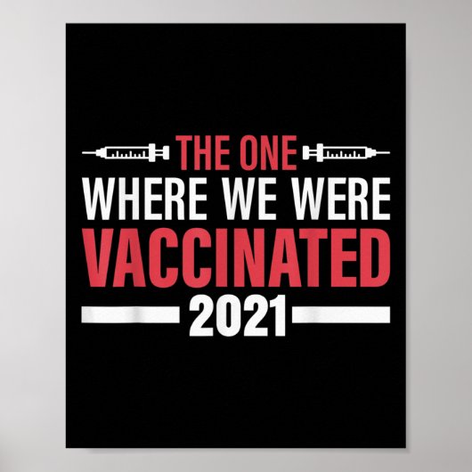 Impfte Funny Spaß Grafisches Zitat geimpft 20 Poster (Vorne)