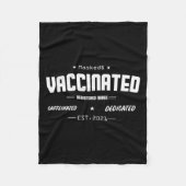 Impfte Funny Spaß Grafisches Zitat Nu registriert Fleecedecke (Vorderseite)